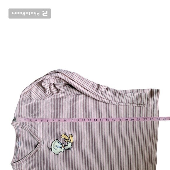 Tweety Bird Long Sleeve Striped Shirt - Picture 4 of 5